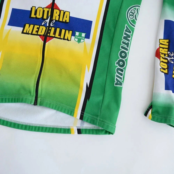 Suarez Biking Long Sleeve W/  Bottle Compartments Compression Zip Up Shirt M - Picture 6 of 13